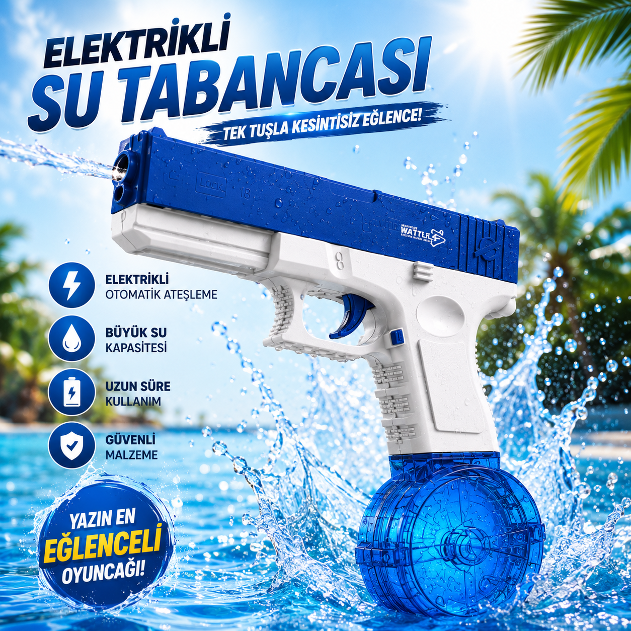 Kidikid™ Elektrikli Su Tabancası Mini